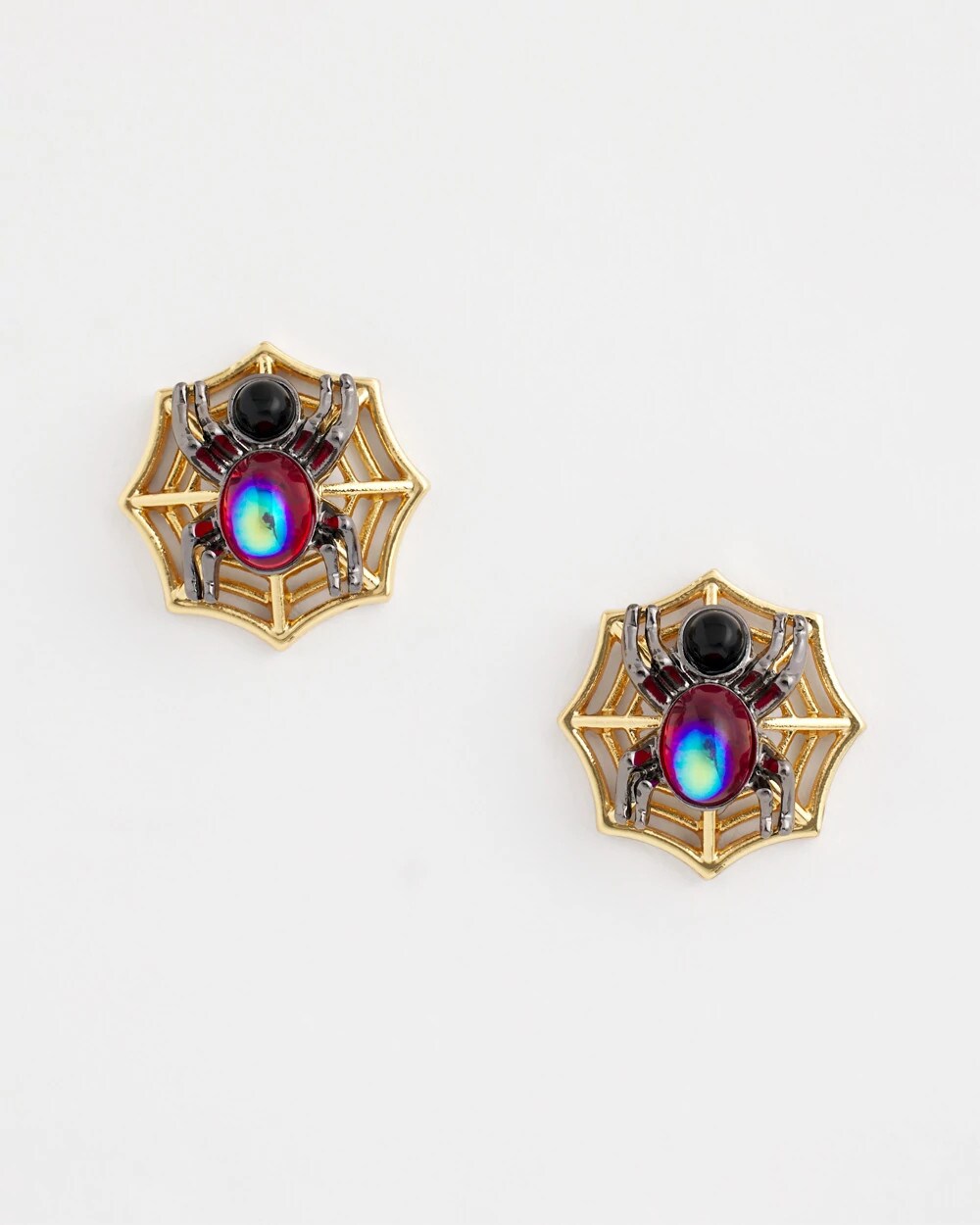 Spider Web Glitz Earrings
