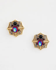 Spider Web Glitz Earrings