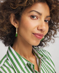No Droop® Beaded Hoop Earrings