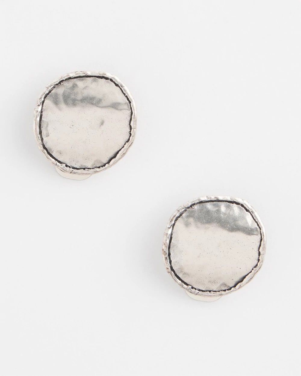 No Droop™ Silver Tone Clip-On Earrings