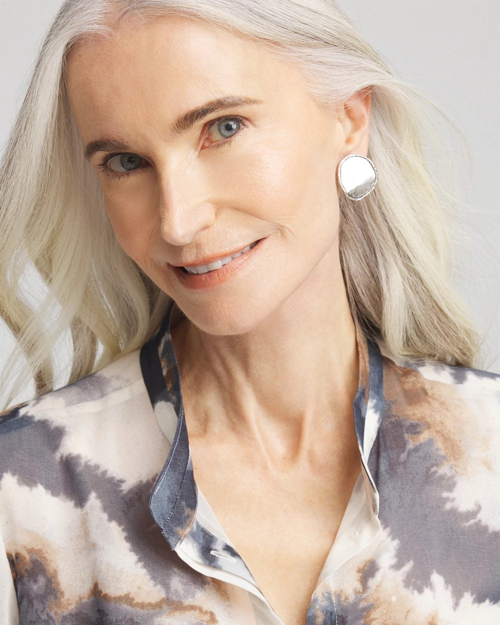 No Droop™ Silver Tone Clip-On Earrings