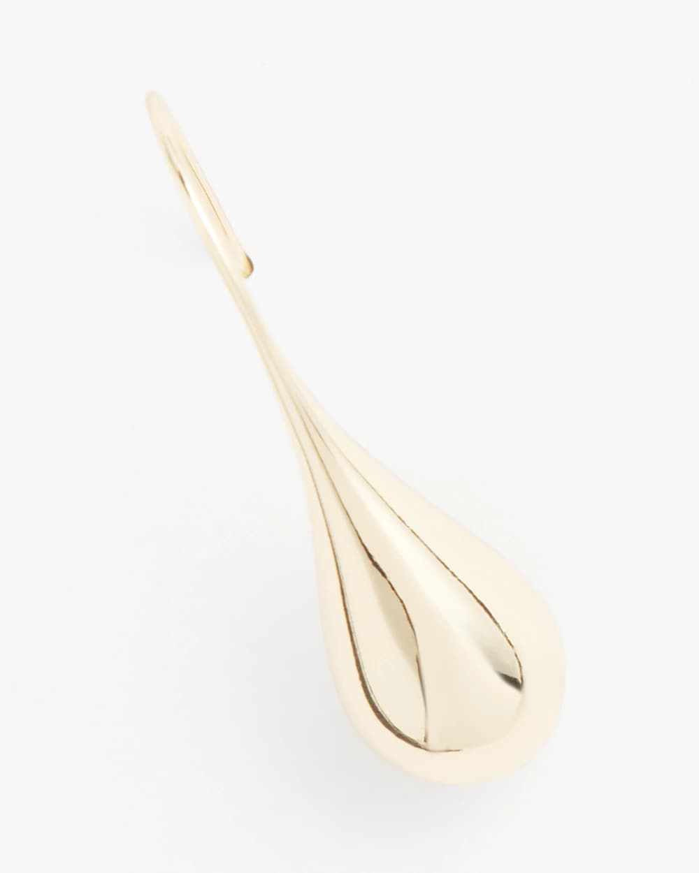 No Droop™ Gold Tone Teardrop Threader Earrings