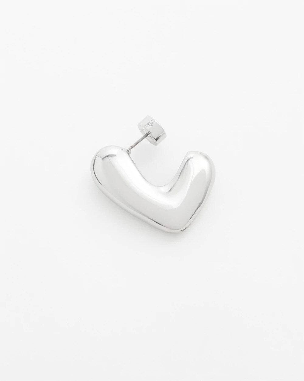 No Droop® Silver Tone Mini Hoops