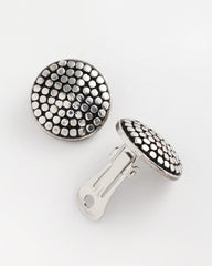 No Droop® Round Silvertone Stud Earrings