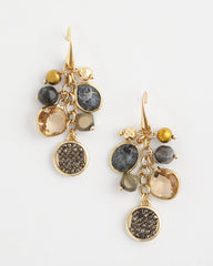 Galaxy Cluster Drop Earrings