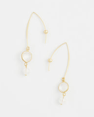 No Droop® Quartz Crystal Threader Earrings