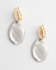 No Droop™ Mixed-Metal Clip-On Earrings