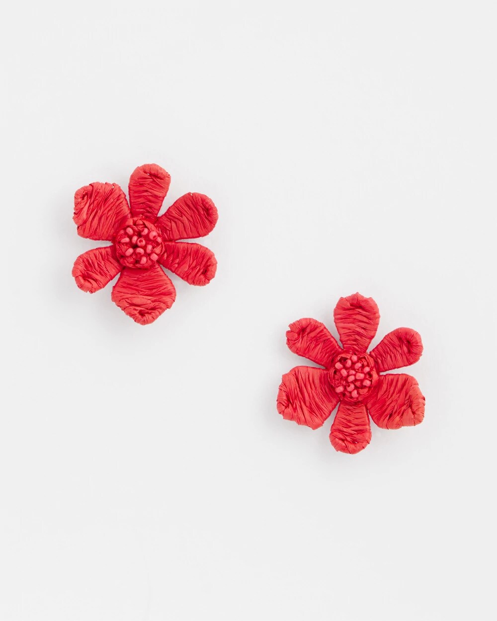 No Droop™ Coral Floral Stud Earrings