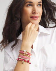 Thread Wrapped Cuff Bracelet