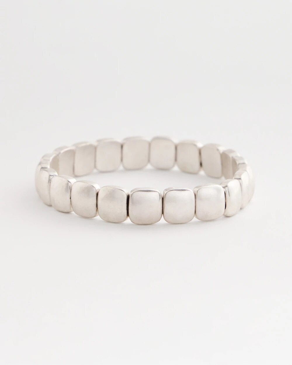 Silvertone Stretch Bracelet
