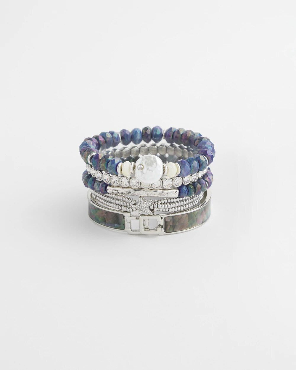 Faux Tennis Stretch Bracelet