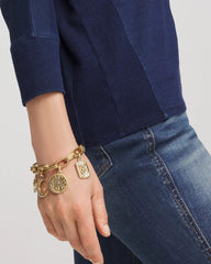 Gold Celestial Charm Bracelet