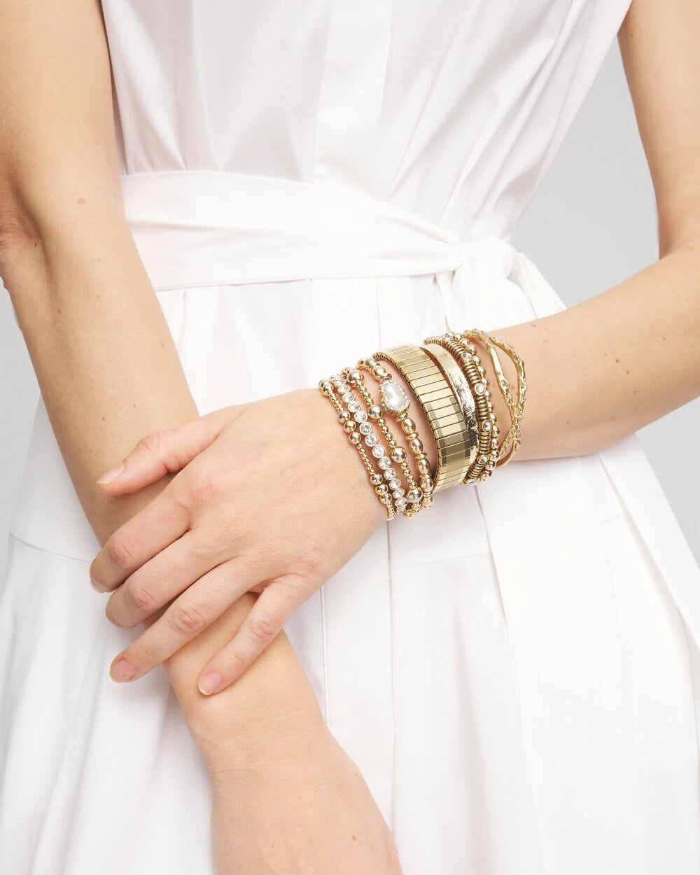 Goldtone Stretch Bracelet
