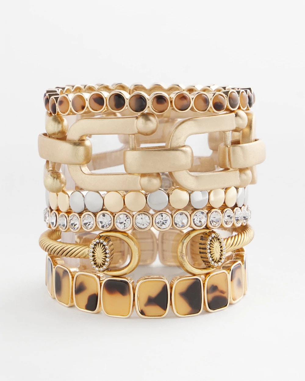 Tortoise Square Stretch Bracelet