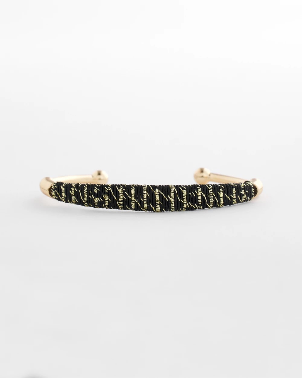 Thread Wrapped Cuff Bracelet