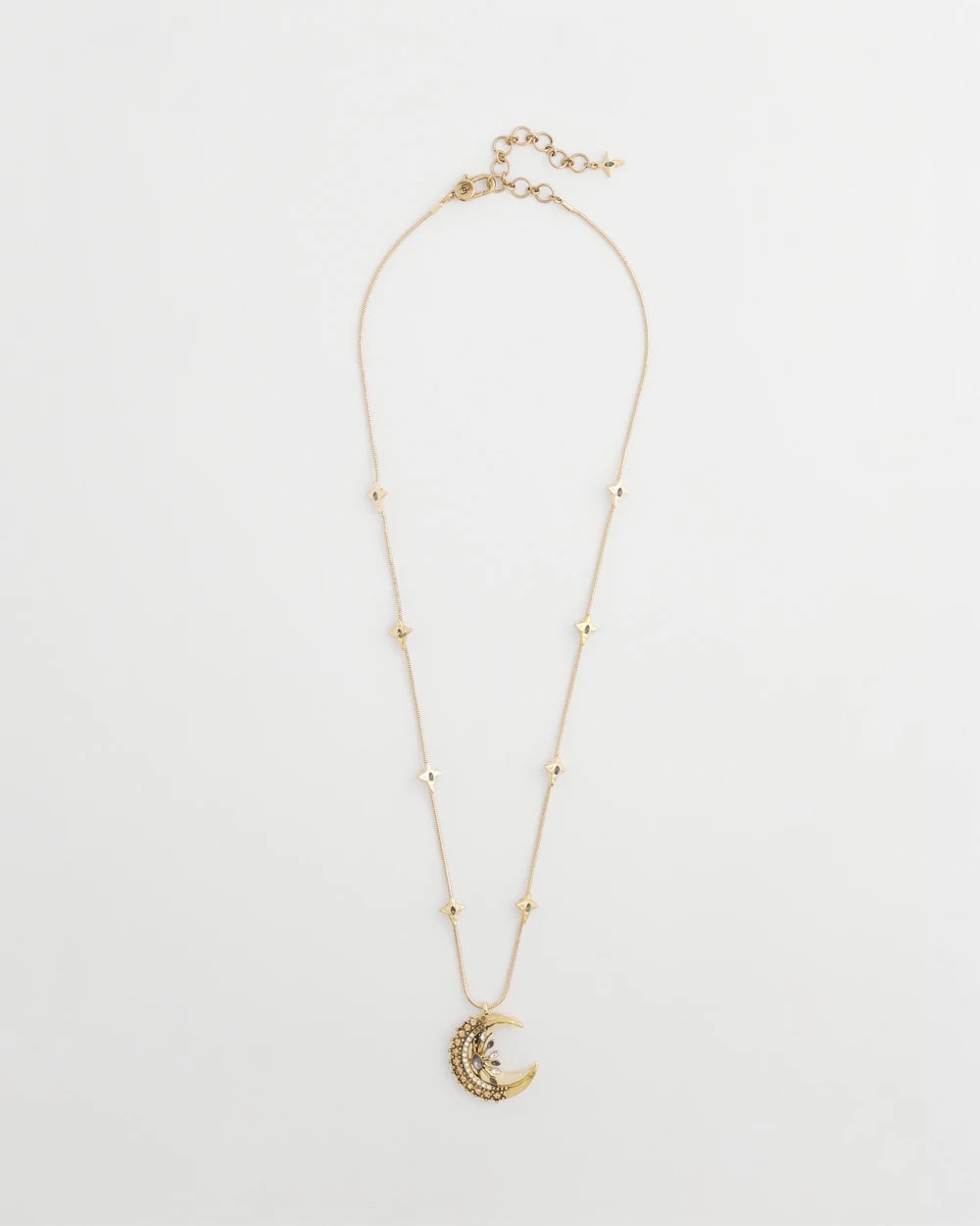 Gold Moon Pendant Necklace