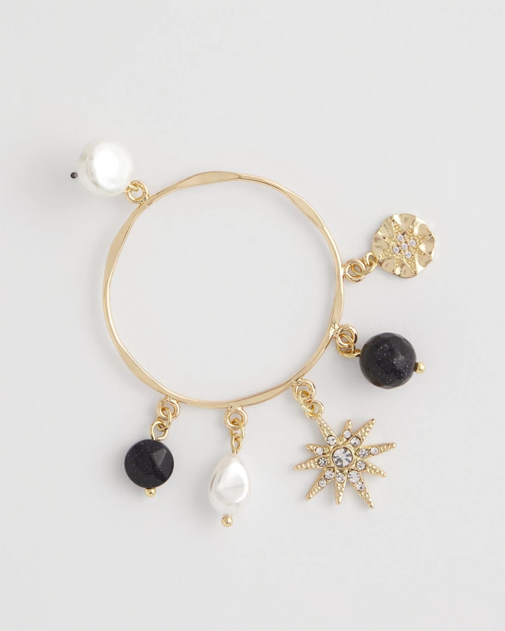 Starry Night Charm Hoop Earrings