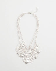 Double Square Charm Pendant Necklace
