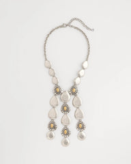 Island Metal Linear Necklace