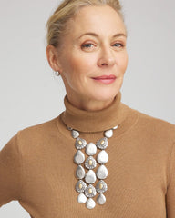 Island Metal Linear Necklace