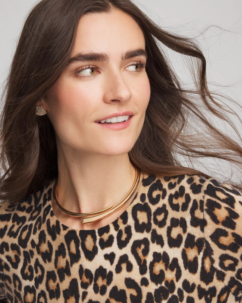Gold Hinge Collar Necklace
