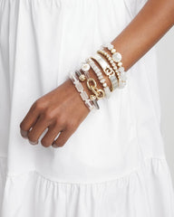 Goldtone Stretch Tennis Bracelet
