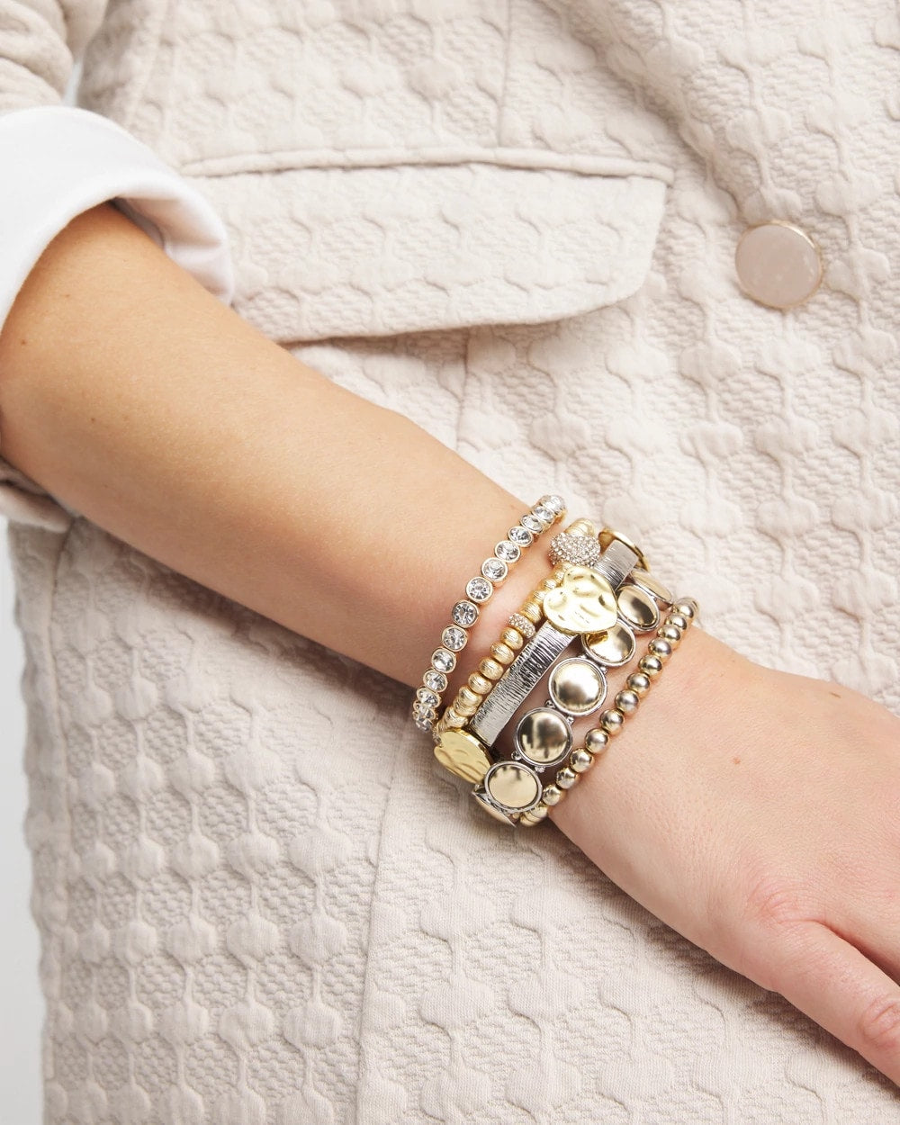 Reversible Round Stretch Bracelet