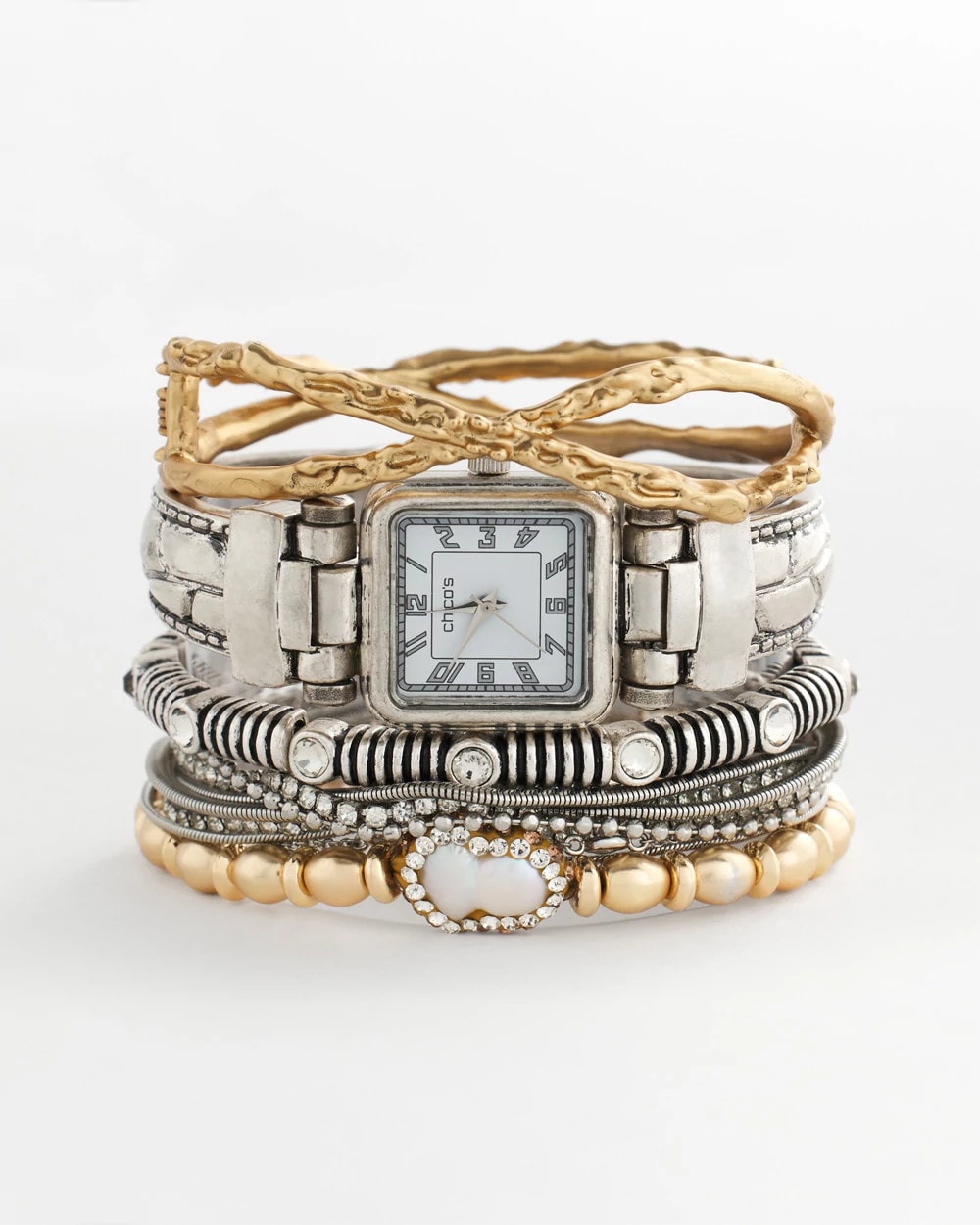 Silvertone Multistrand Bracelet