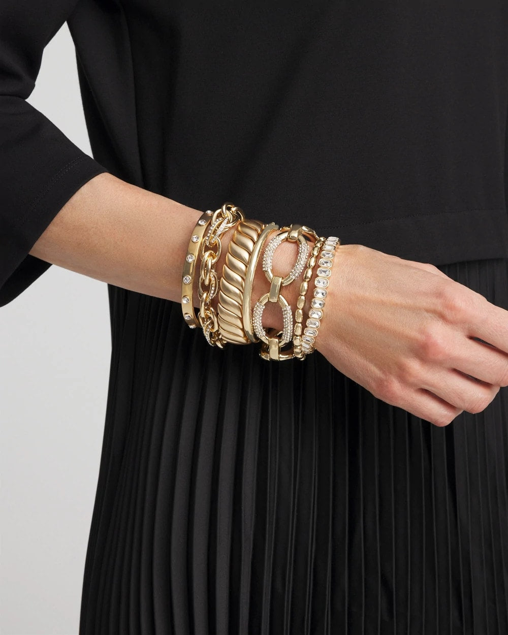 Pave Link Toggle Bracelet