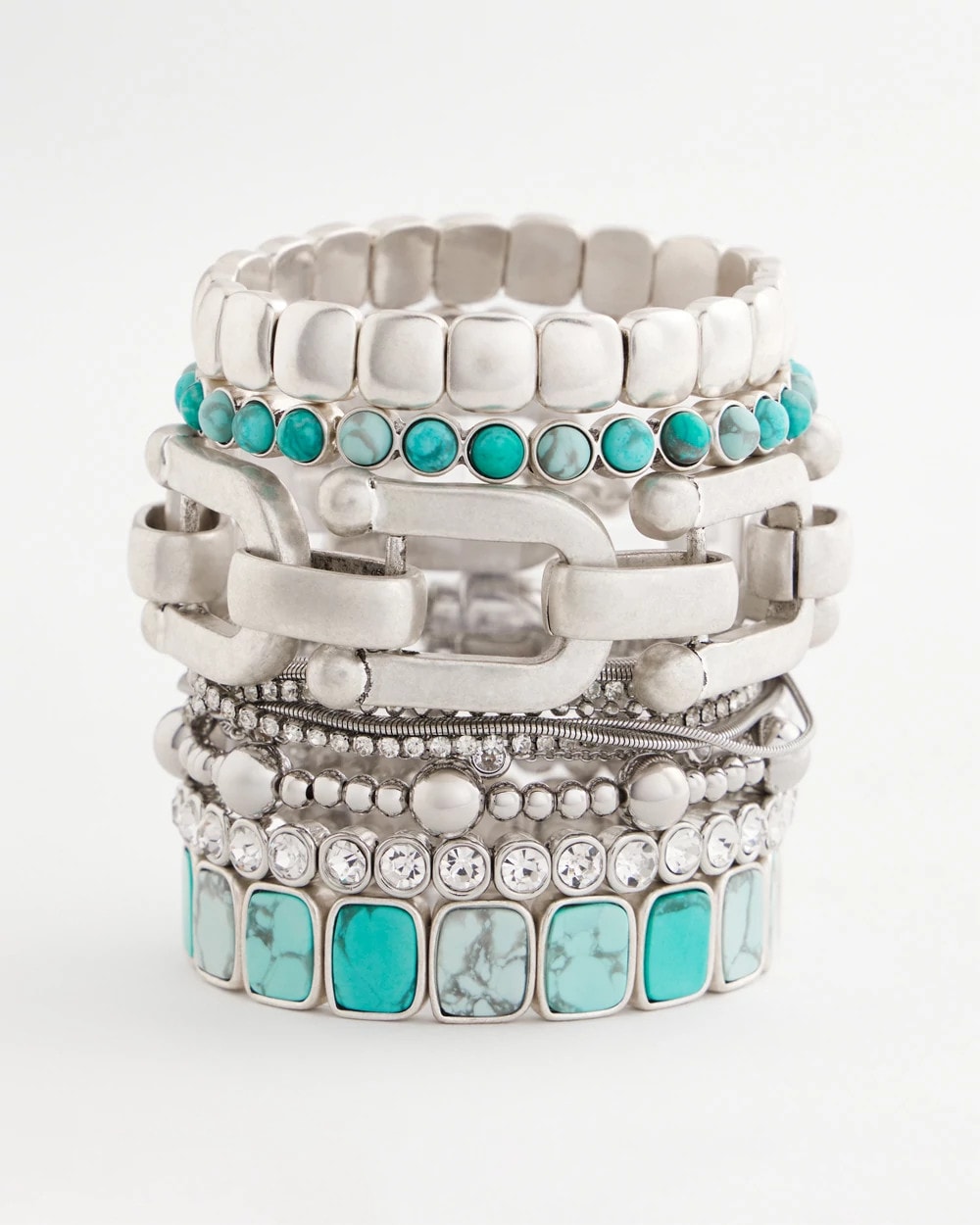 Silvertone Link Chain Bracelet