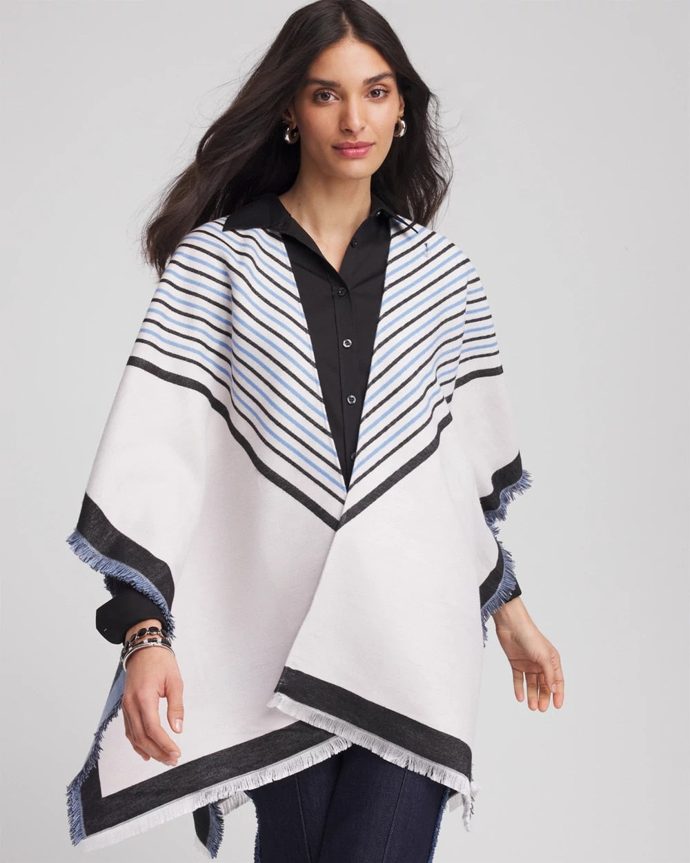 Woven Reversible Ruana