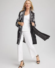 Tie-Front Long Kimono