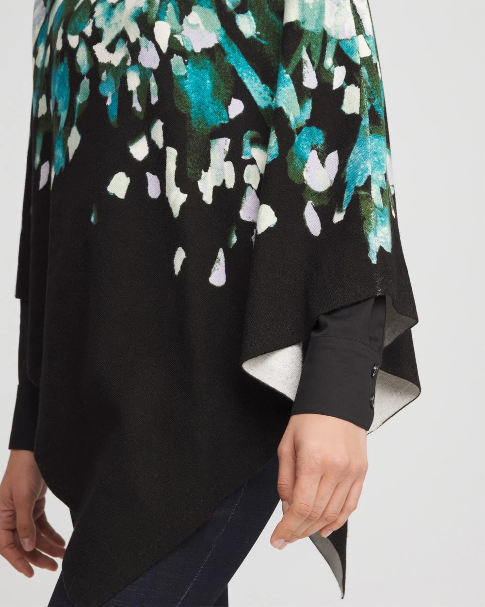 Convertible Knit Boatneck Poncho