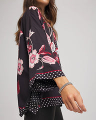 Short Floral Kimono
