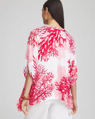 Coral Reef Motif Poncho