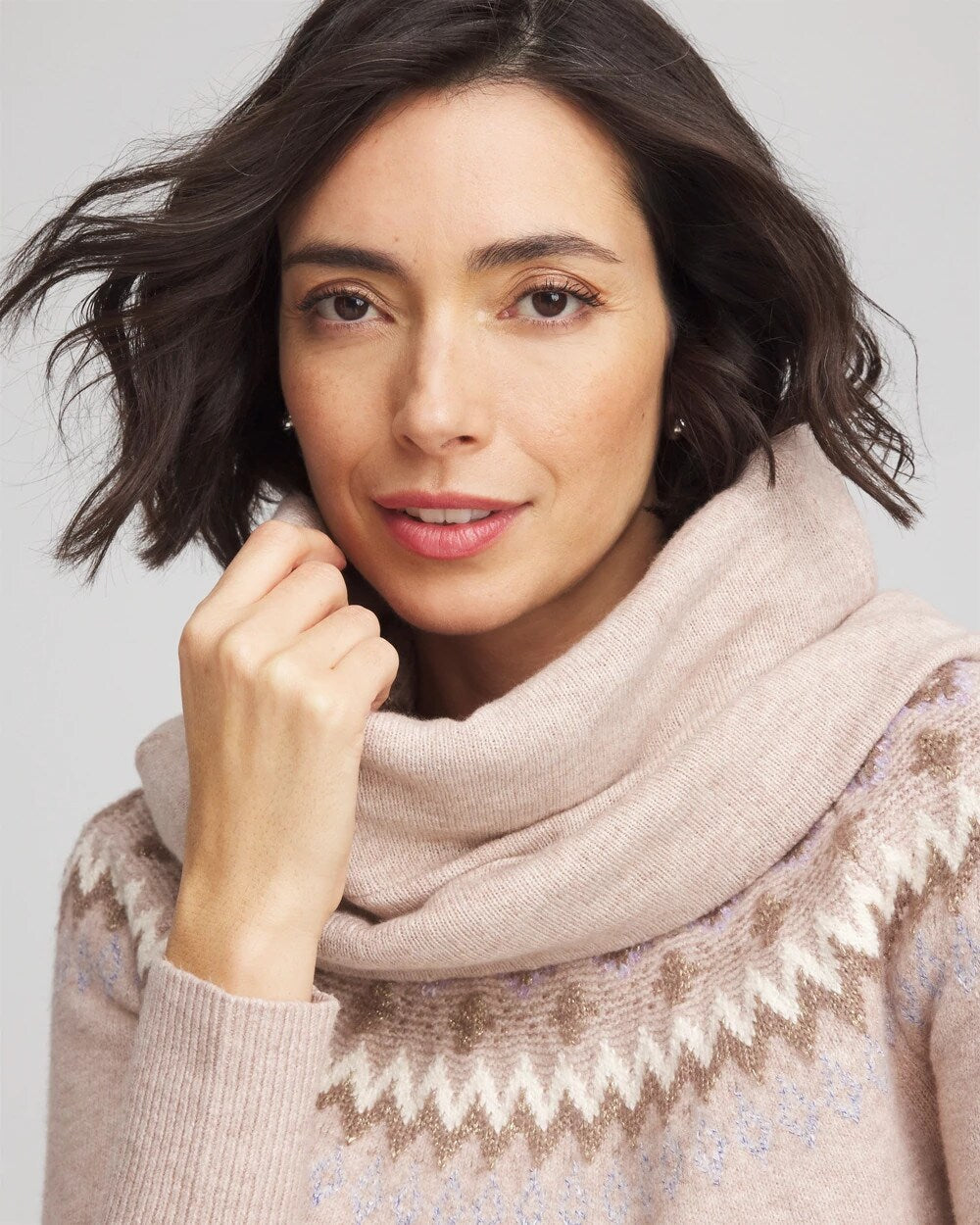 Fair Isle Reversible Snood
