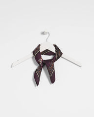 Frosty Floral Square Neckerchief Scarf