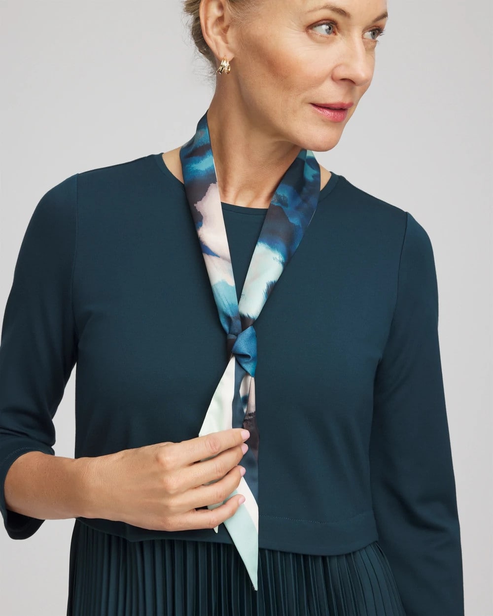 Skylight Double-Sided Skinny Scarf