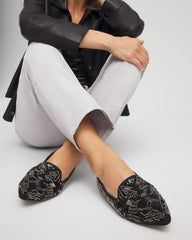 Gwyn Art Deco Beaded Flats