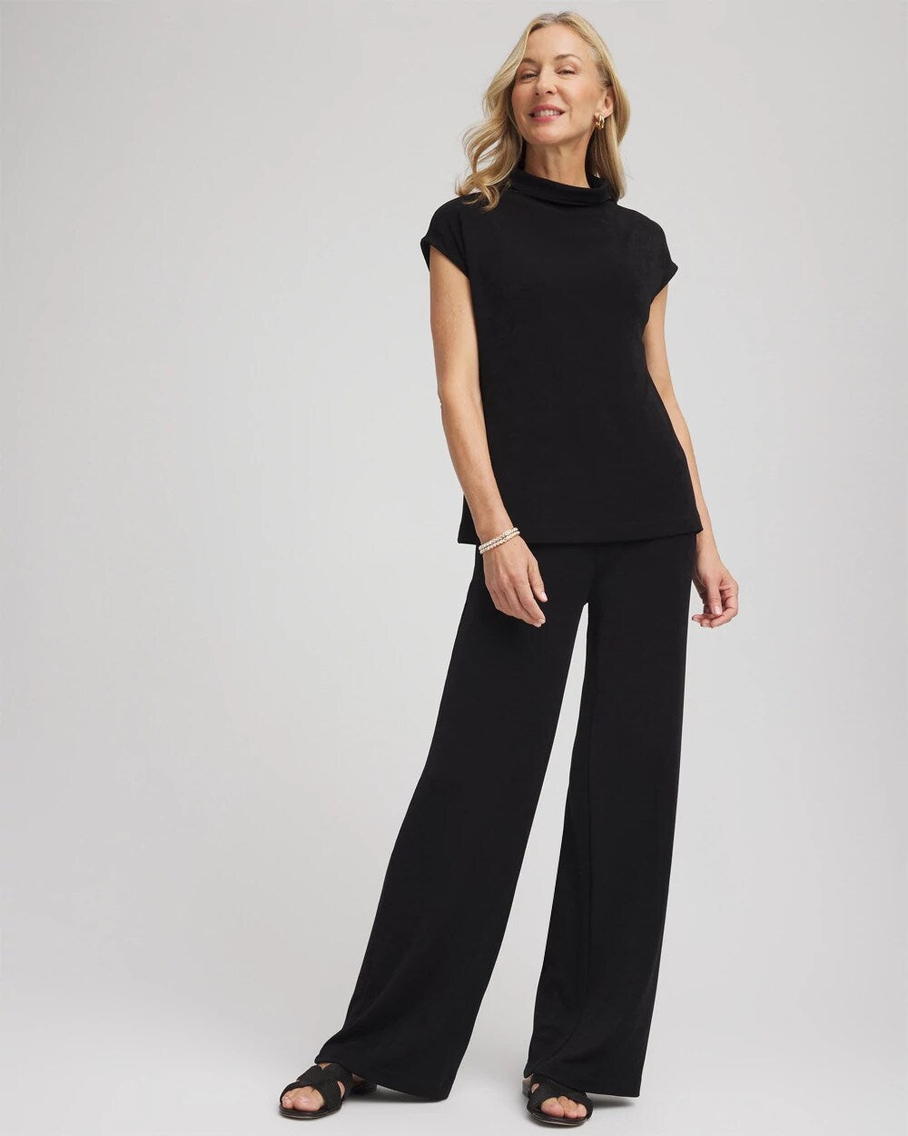 Petite Travelers™ Wide-Leg Pocket Pants