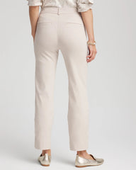 Petite Bi-Stretch Straight Ankle Pants