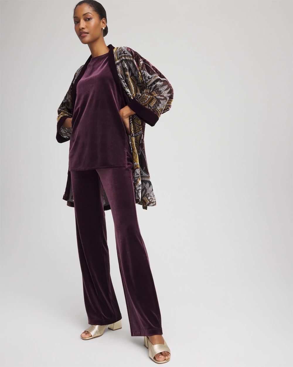 Petite Travelers™ Velvet No Tummy Pants