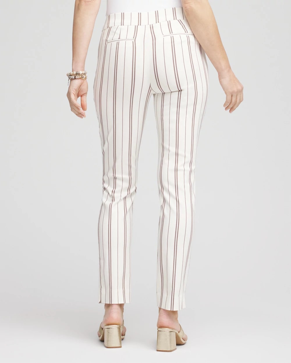 Petite Brigitte™ Striped Ankle Pants
