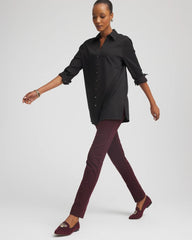 Petite Circle Jacquard Juliet Slim Ankle Pants
