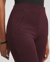 Petite Circle Jacquard Juliet Slim Ankle Pants