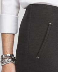 Petite Juliet Trim Detail Ponte Ankle Pants