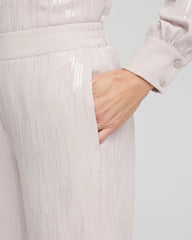 Petite Sequin Wide Leg Pant