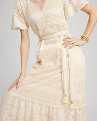 Crochet-Lace Maxi Dress