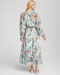 Petite Georgette Tie-Front Maxi Dress