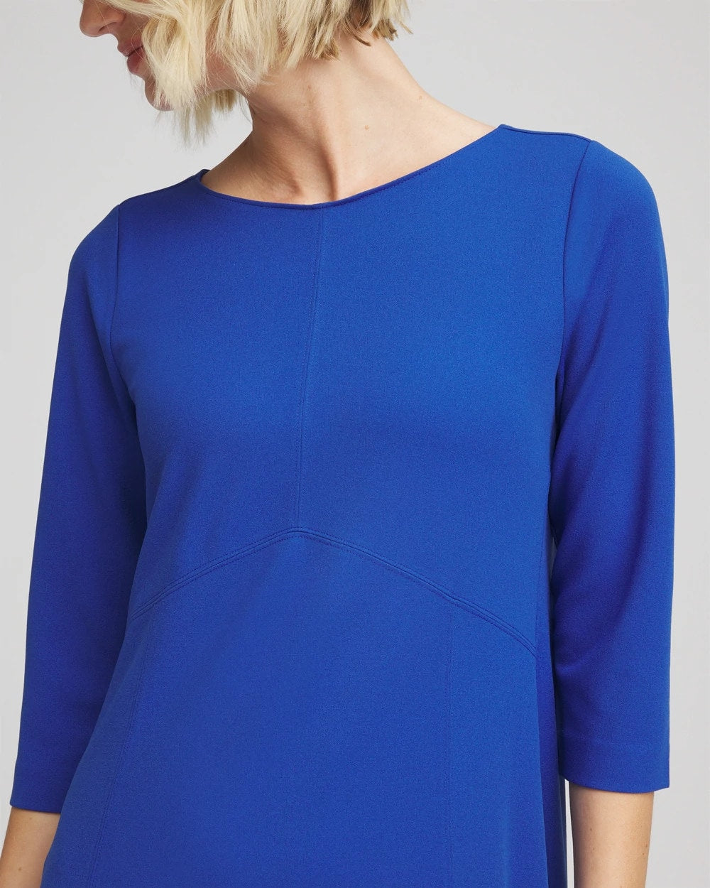 Petite Seamed Crepe Maxi Dress